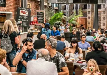 Busy restaurants